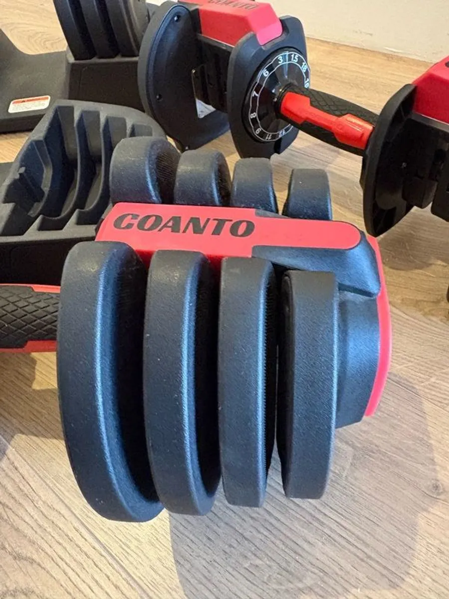 Adjustable Dumbell Set 1.5 - 18kg - Image 3