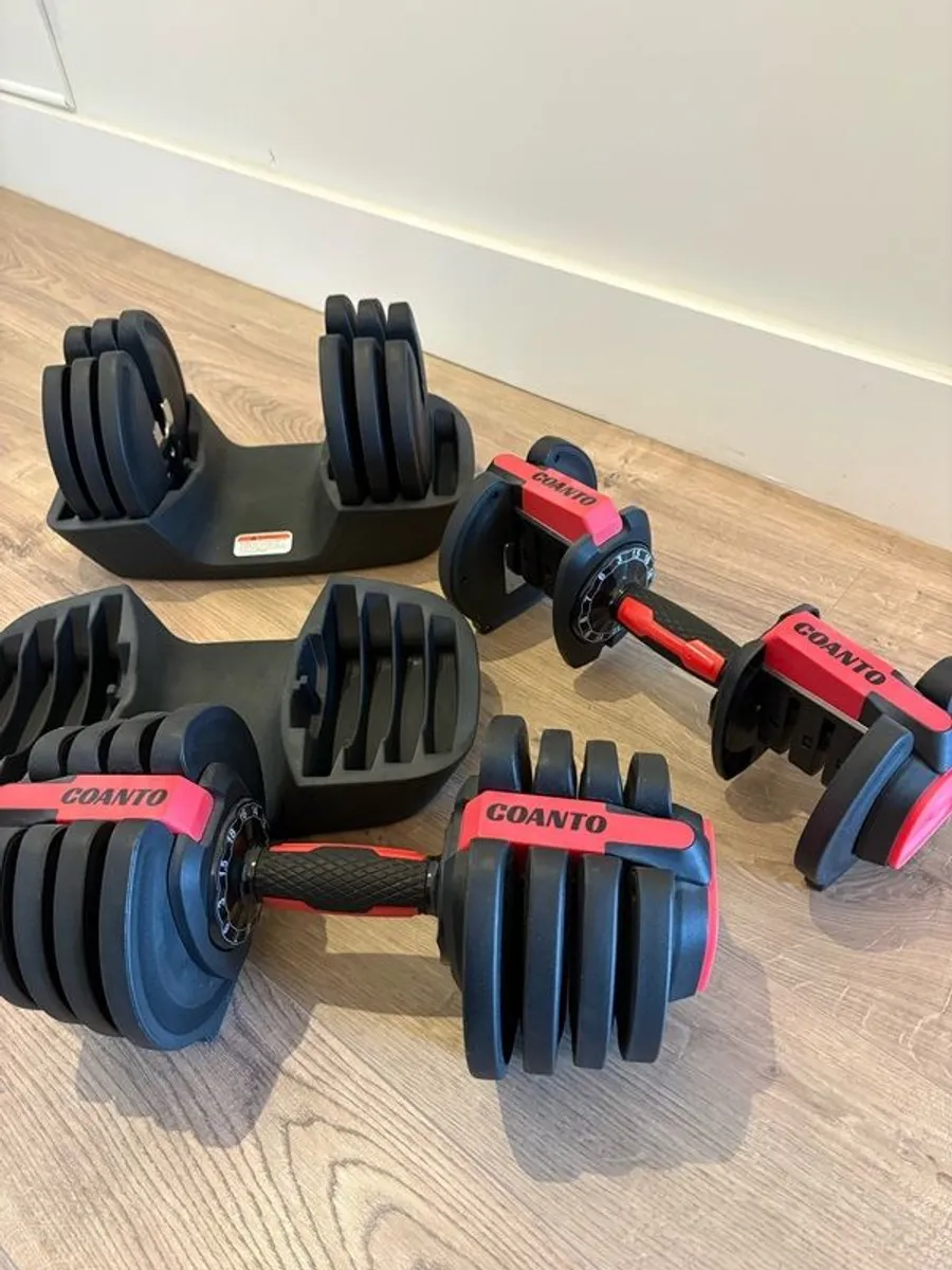 Adjustable Dumbell Set 1.5 - 18kg - Image 2