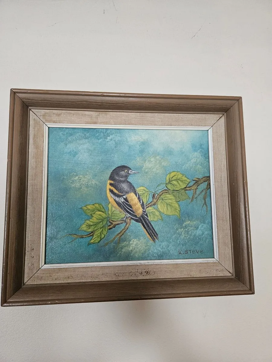 Vintage Picture Oil on Board - Image 4