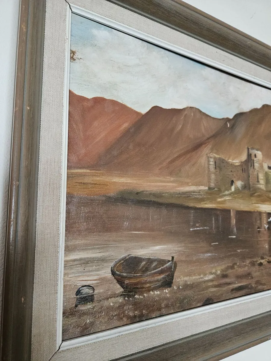 Vintage Picture Oil on Board - Image 3
