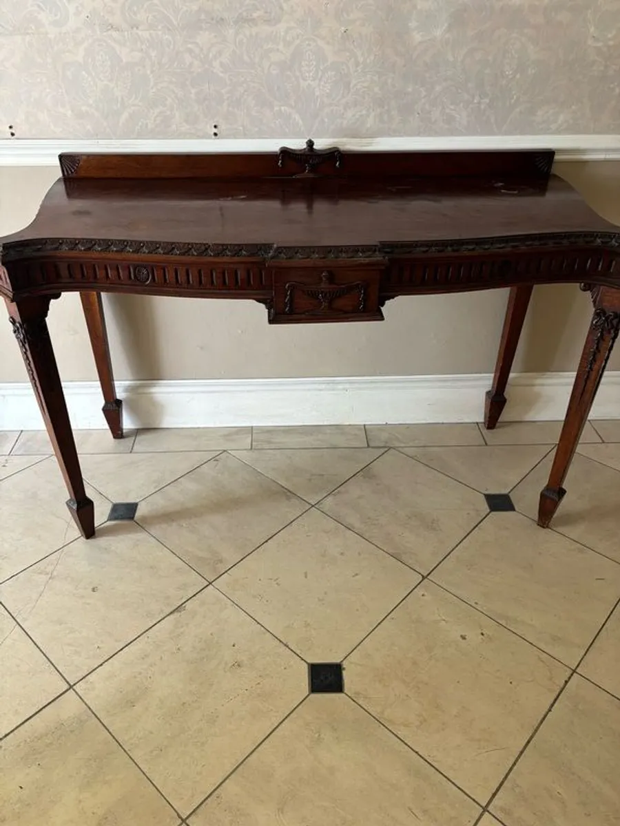 Adams Style  Mahogany Console/ Hall table - Image 1