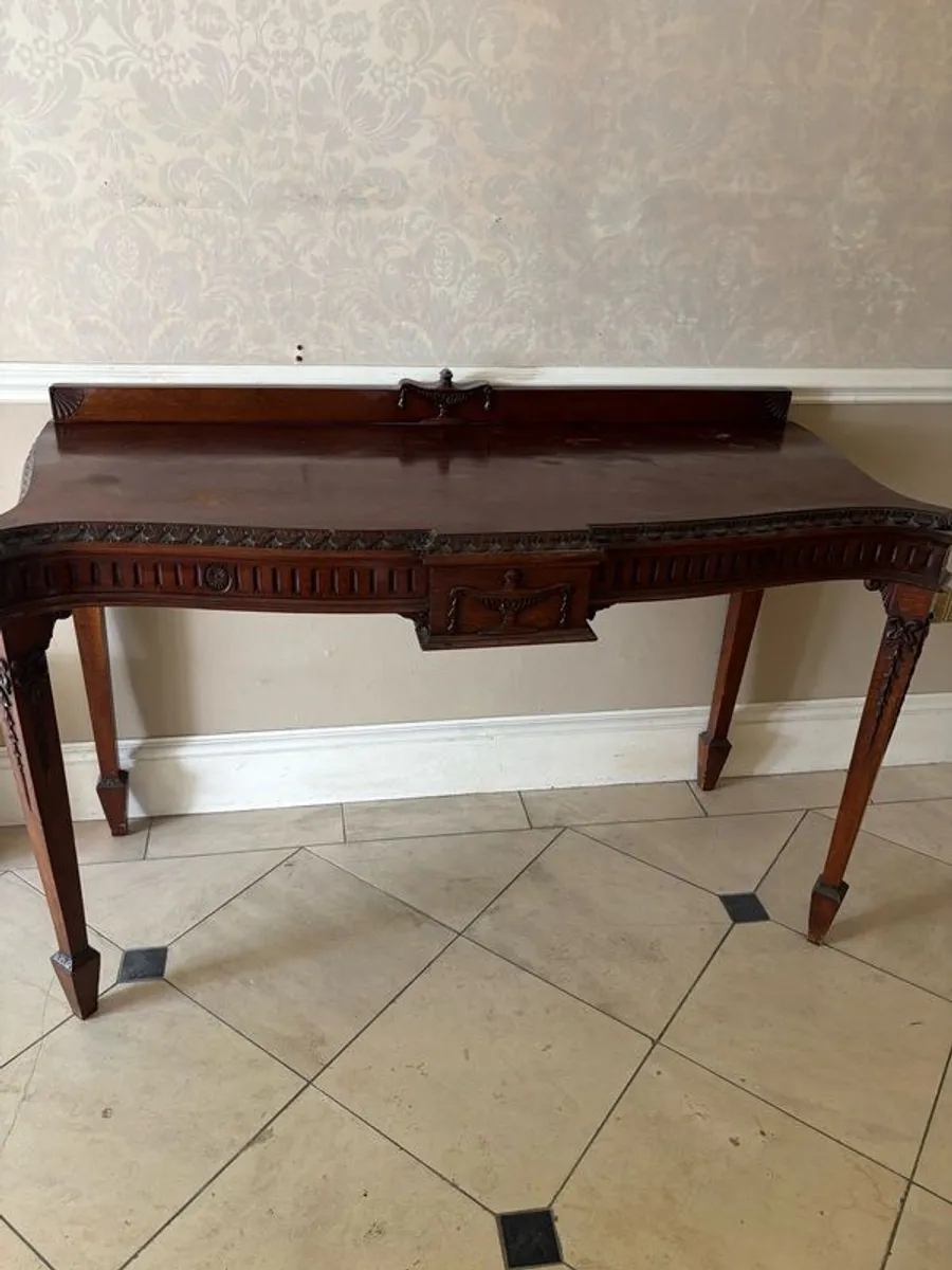 Adams Style  Mahogany Console/ Hall table - Image 3