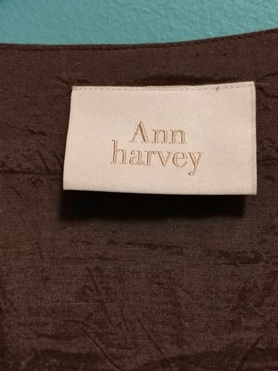 Ann Harvey brown with lovely shine dress.
Width 54 - Image 4