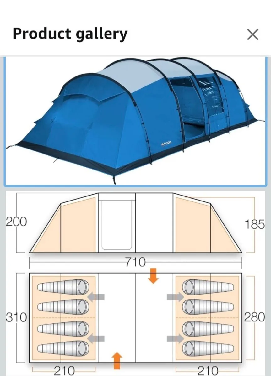 8 Man Tent  Odyssey Deluxe 800 - Image 2