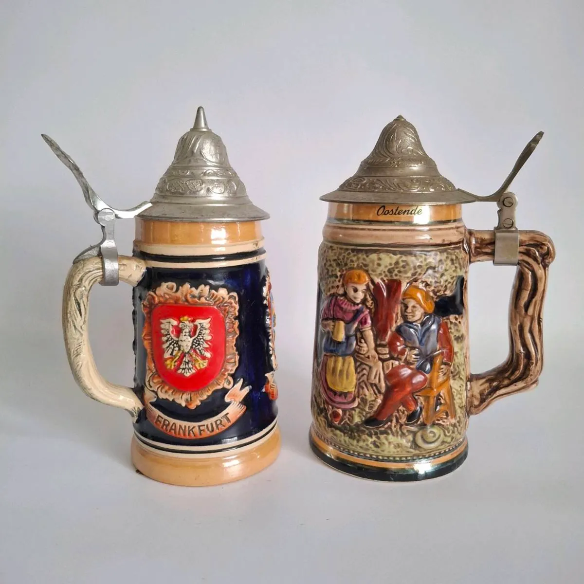 Pair of Souvenir Beer Steins - Image 1