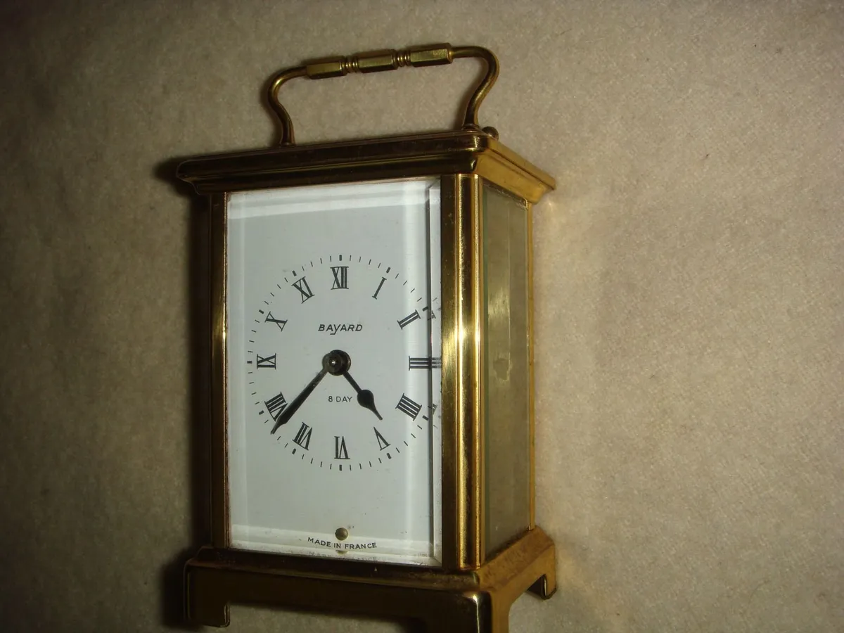 Carriage clock made in France, flute - Image 2