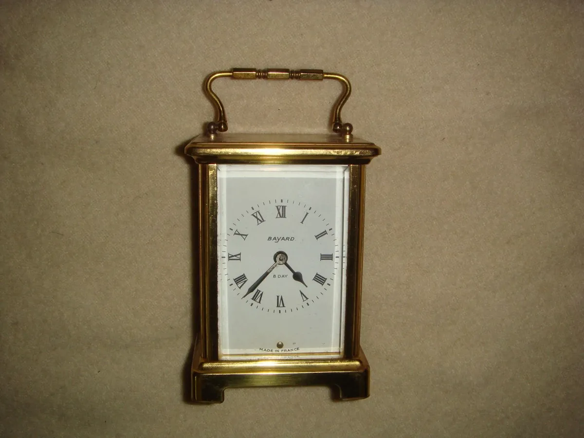 Carriage clock made in France, flute - Image 3