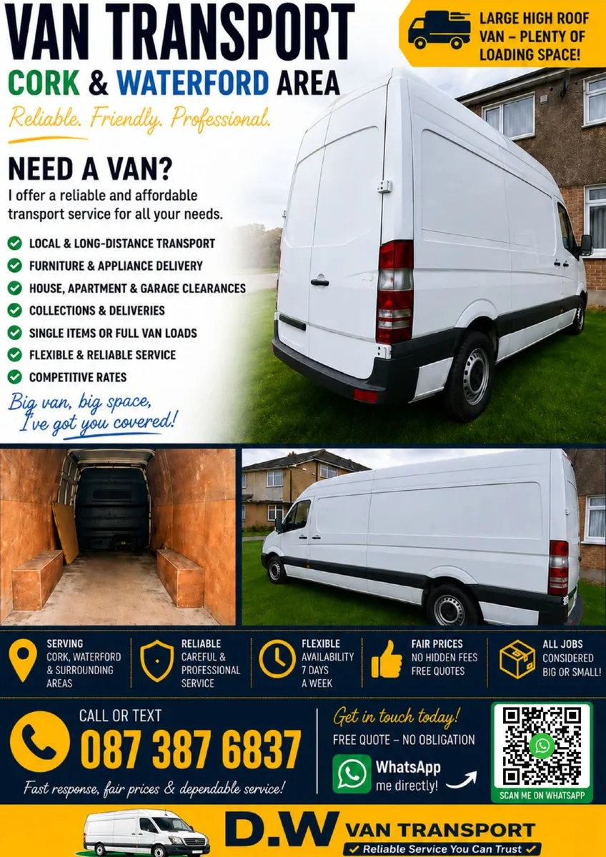 🚚 Man With A Van | House Removals & Furniture Del - Image 1