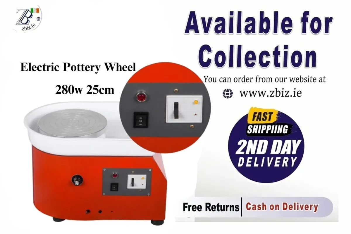 Electric Pottery Wheel Ceramic Machine 25cm - Image 1