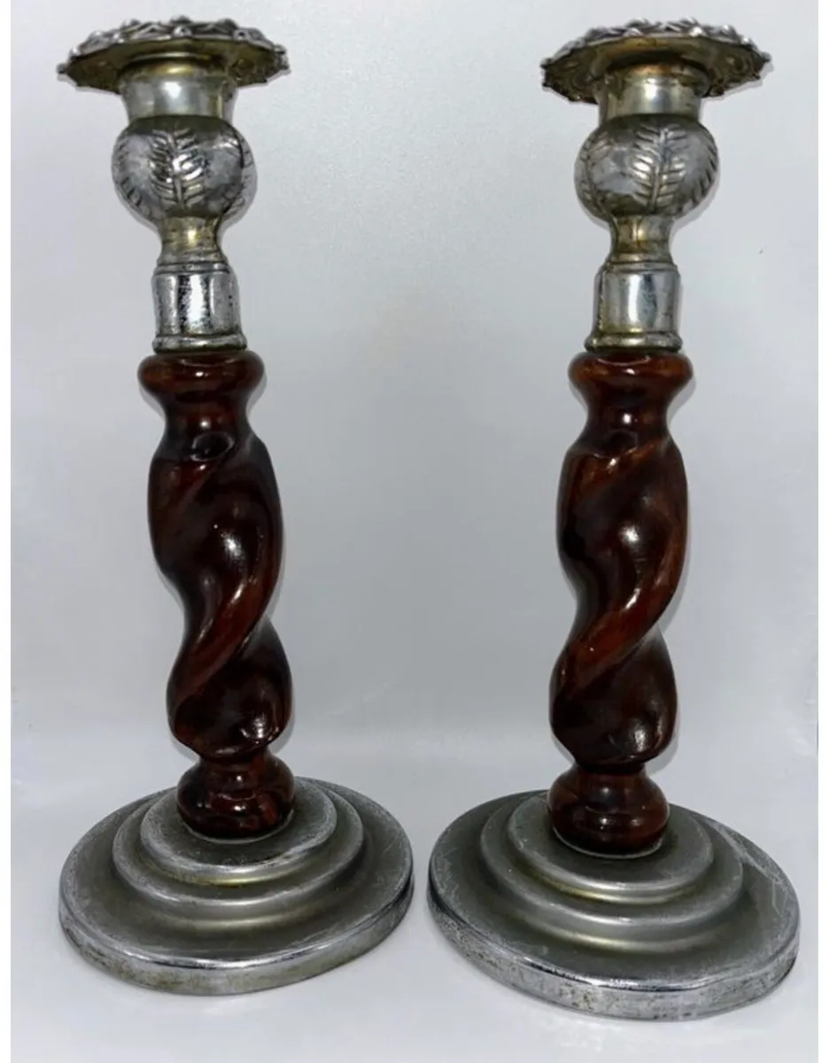 Art deco candle holders - Image 1