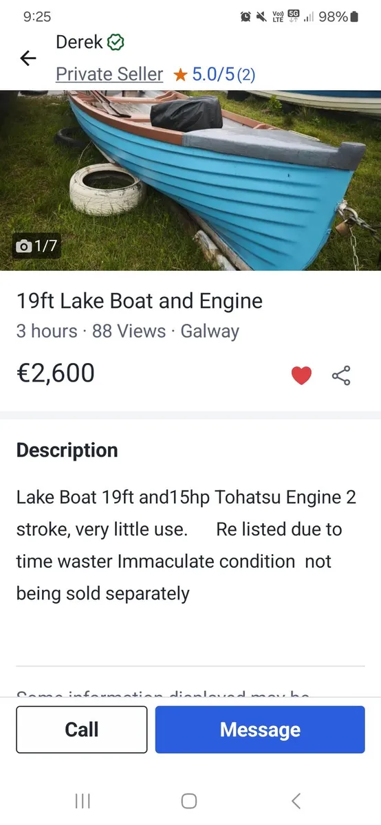 Buyer beware lake boat and engine - Image 3