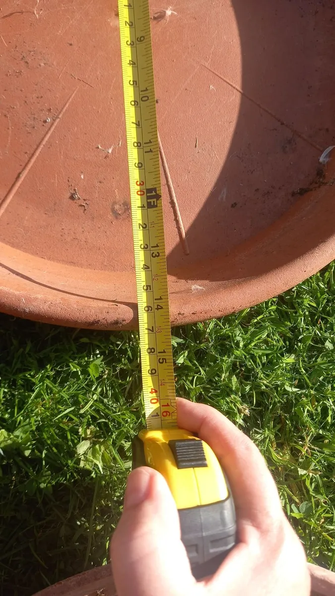 Large Plant pot saucers x 3 - Image 1