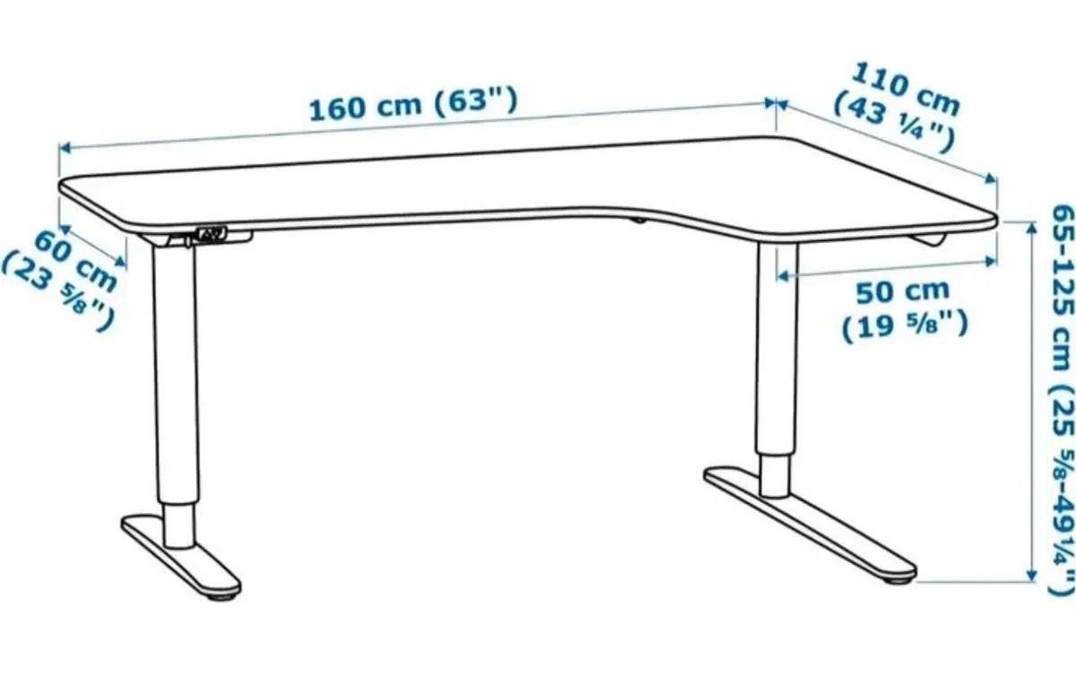 IKEA Corner Desk Free Delivery Dublin - Image 3