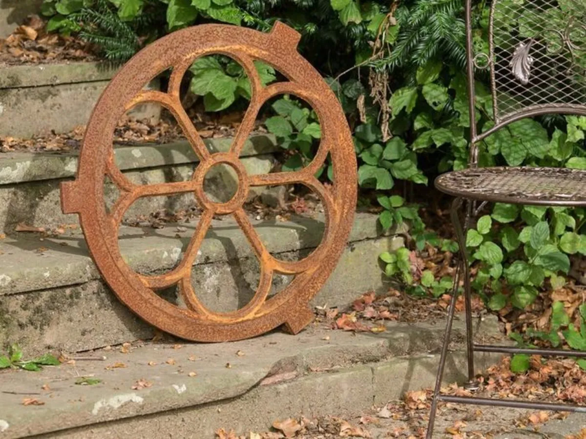 Round Stable Window 60cm Iron Antique Style - Image 2