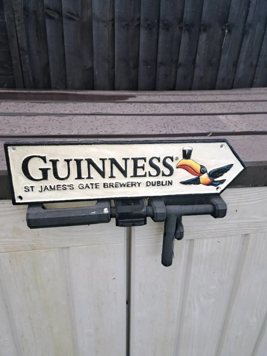 Guinness cast iron sign - Image 1