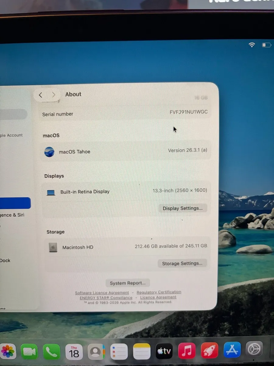 Silver 13” MacBook Air M1 (2020) - Image 4