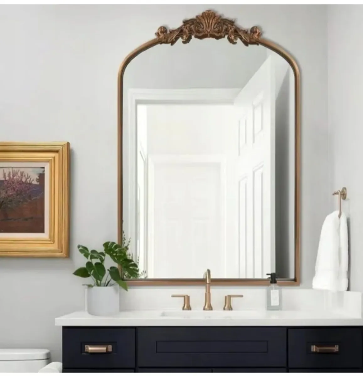 Vintage baroque style mirror - Image 3