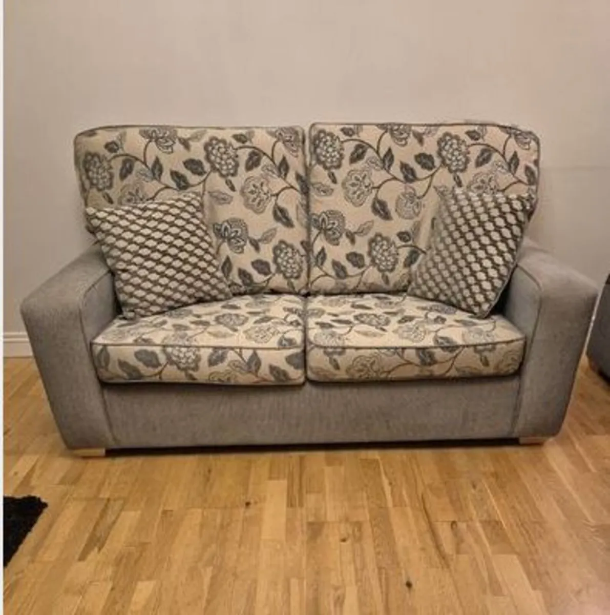 HandMade Large 2 Seater Sofa, Armchair & FootStool - Image 1