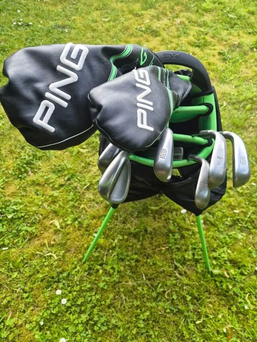 Ping Prodi G Junior Custom Set of 9 Clubs and Bag. In Excellent Condition - Image 3
