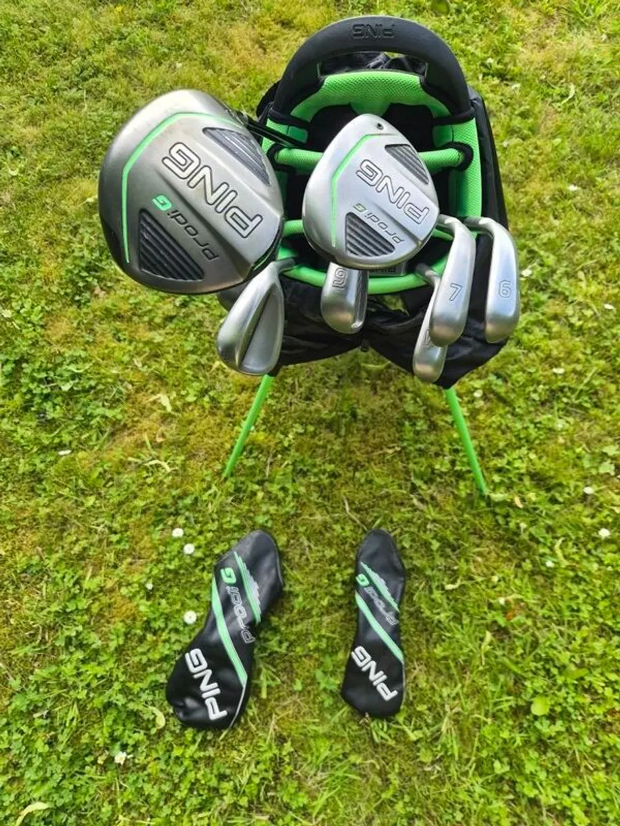 Ping Prodi G Junior Custom Set of 9 Clubs and Bag. In Excellent Condition - Image 4