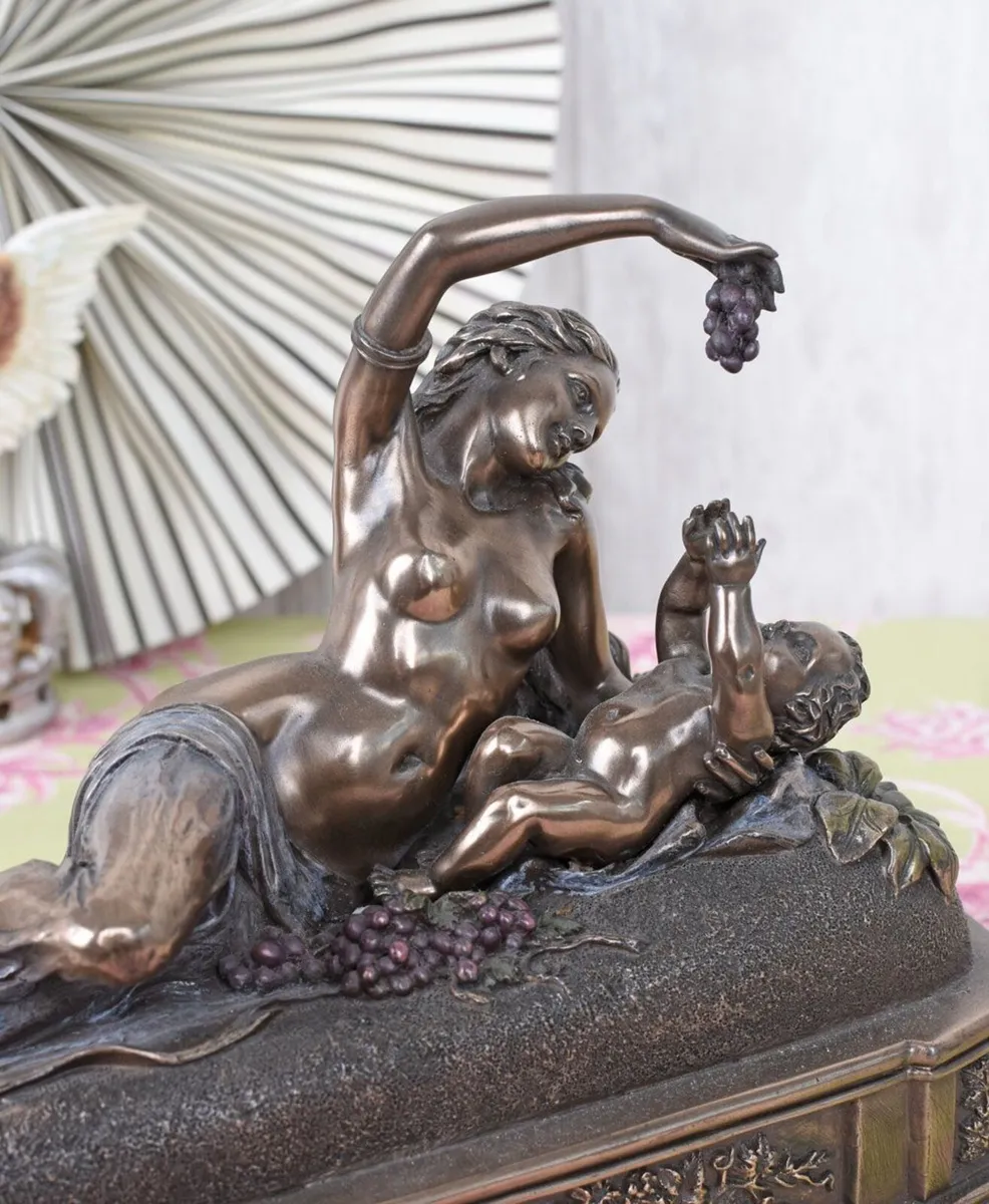 VENUS & CUPID SCULPTURE IN OLD MASTER STYLE ANTIQU - Image 2