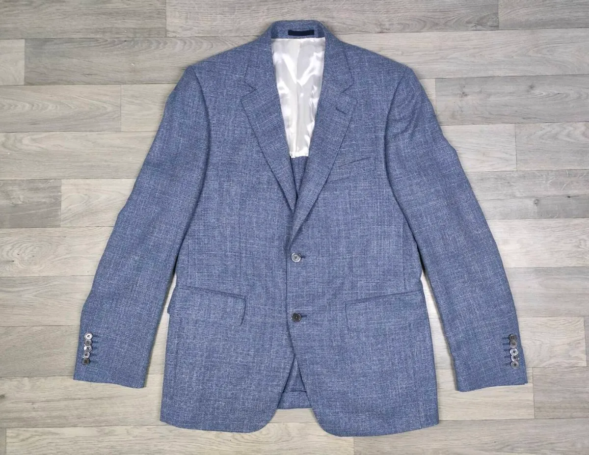 Louis Copeland Wool Silk Linen Blazer Jacket - Image 1