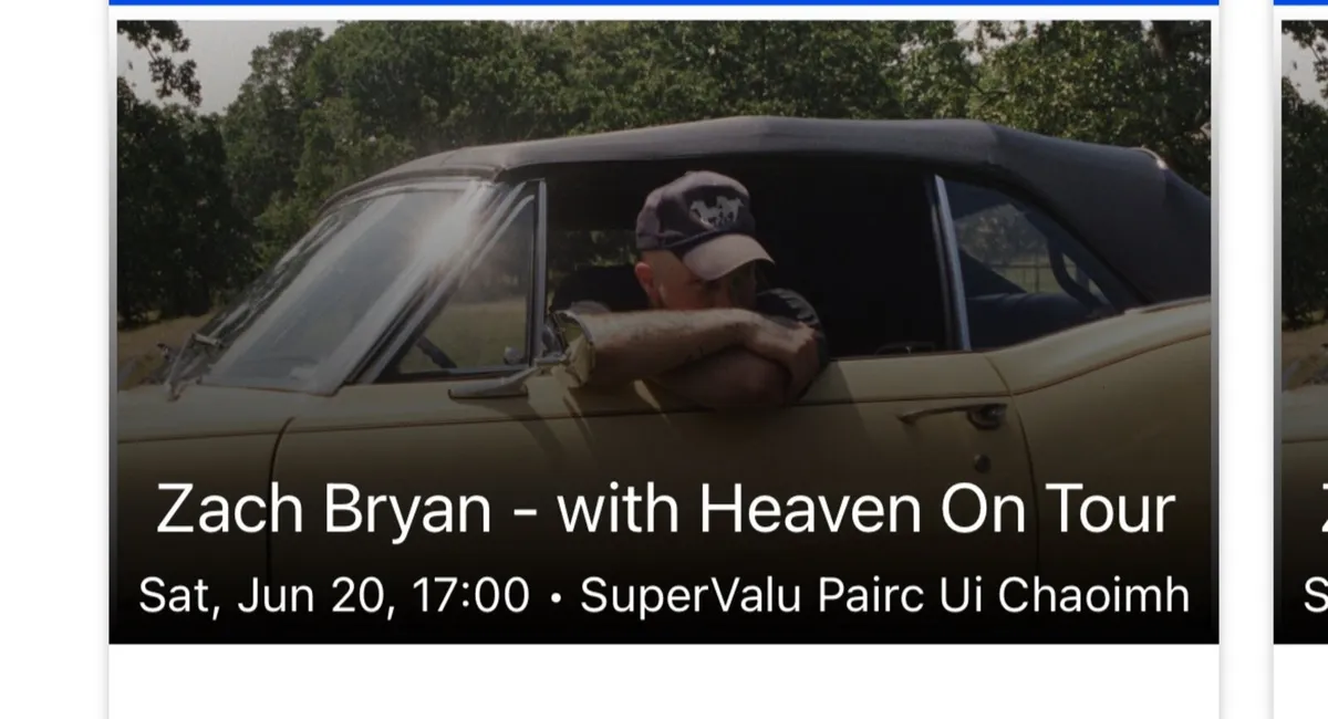 2 Zach Bryan seated tickets