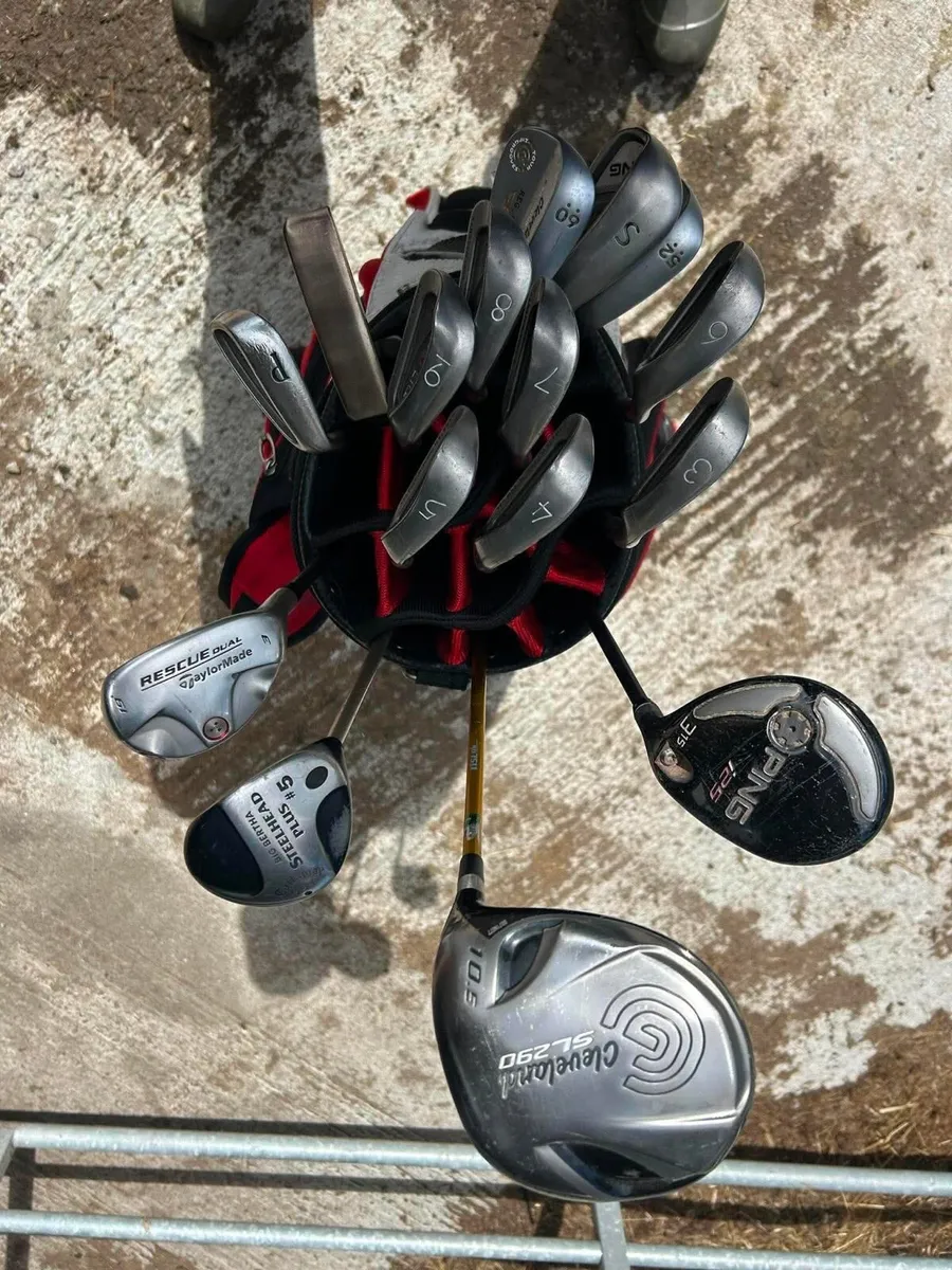 Golf clubs and bag - Image 2