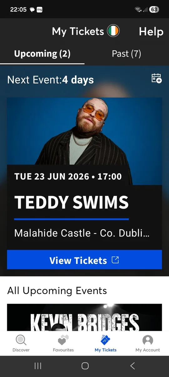 Teddy Swims tickets x2