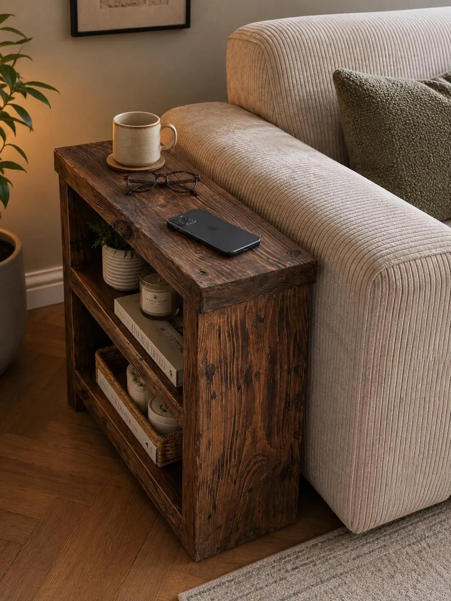 Rustic Chunky Sofa Side/End Table - Image 2