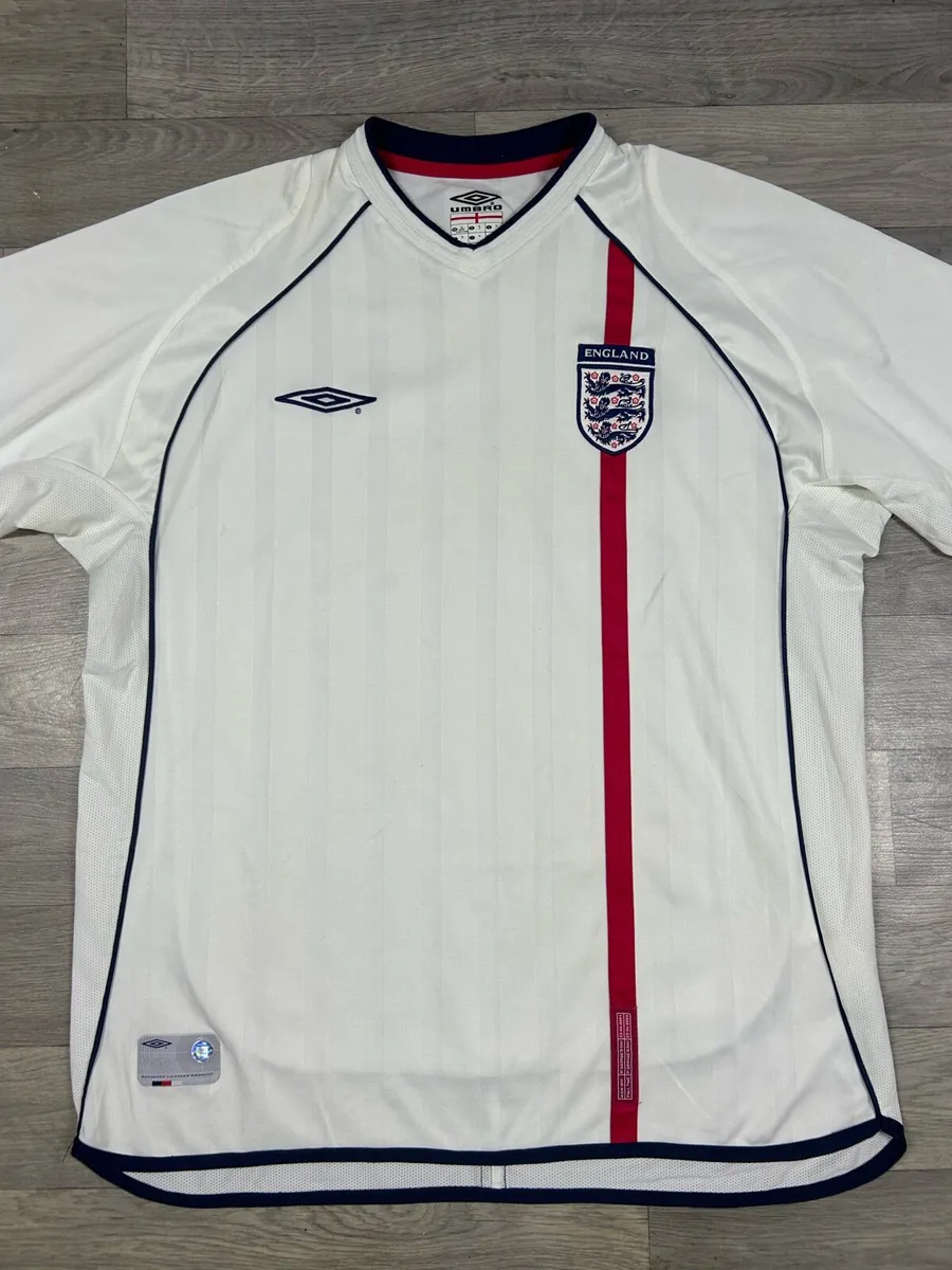 Vintage 2001 Umbro England Home Jersey Shirt XL - Image 2