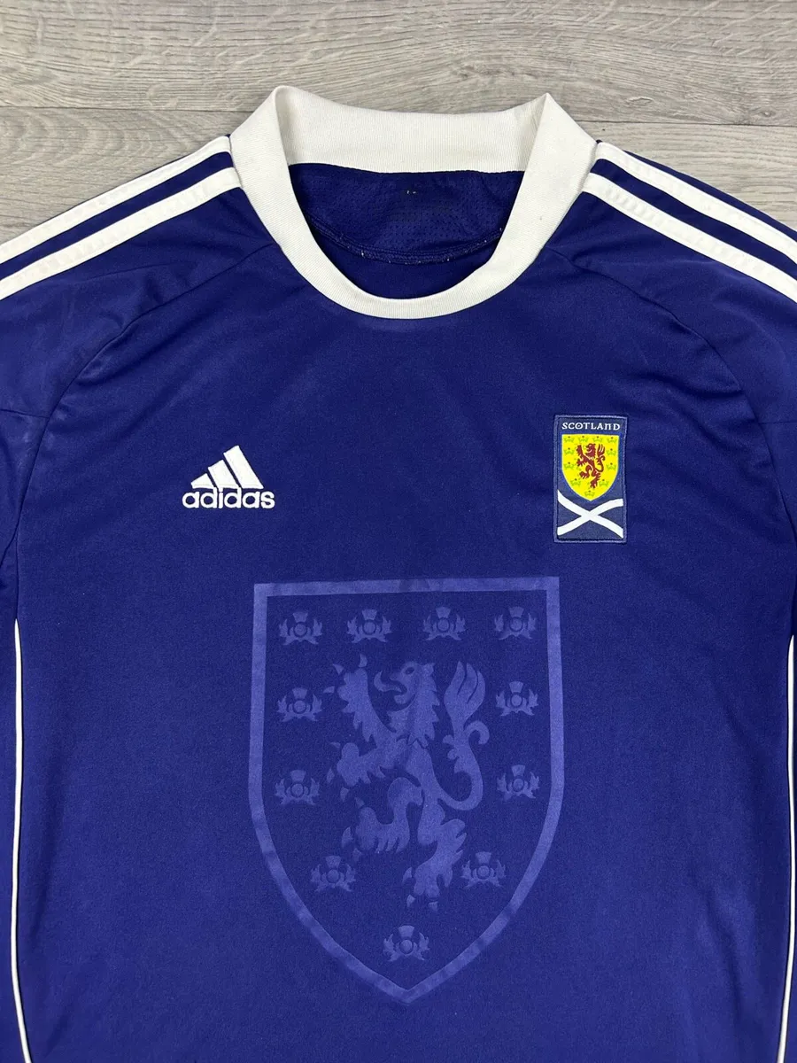 Vintage Scotland Long Sleeve Jersey Shirt Mens M - Image 2