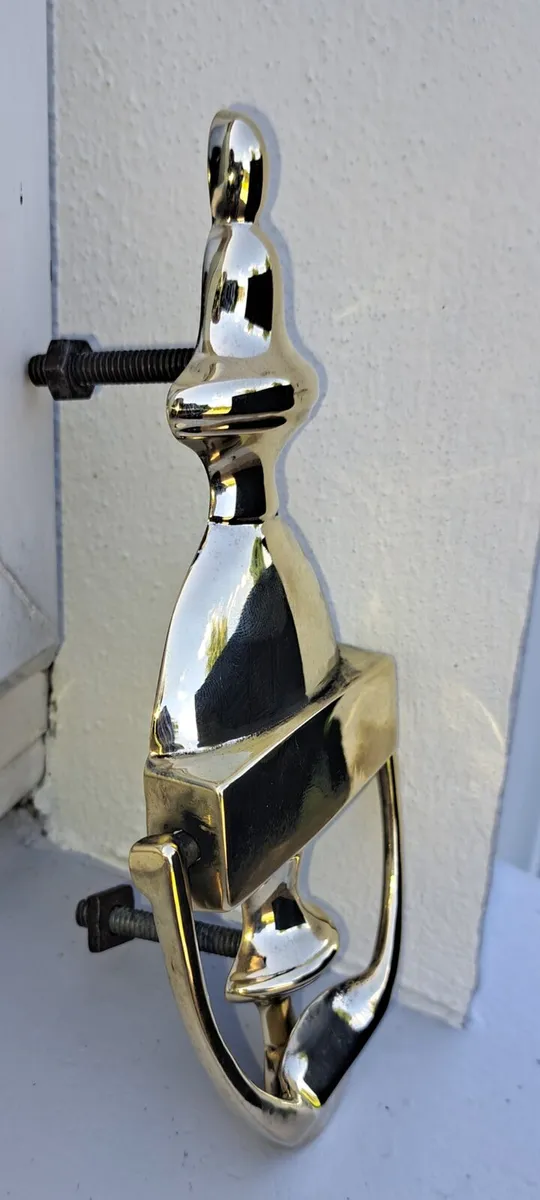 2 Old brass door strikers €35 each - Image 4