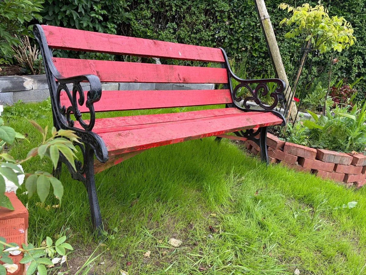 cast iron garden bench - Image 2