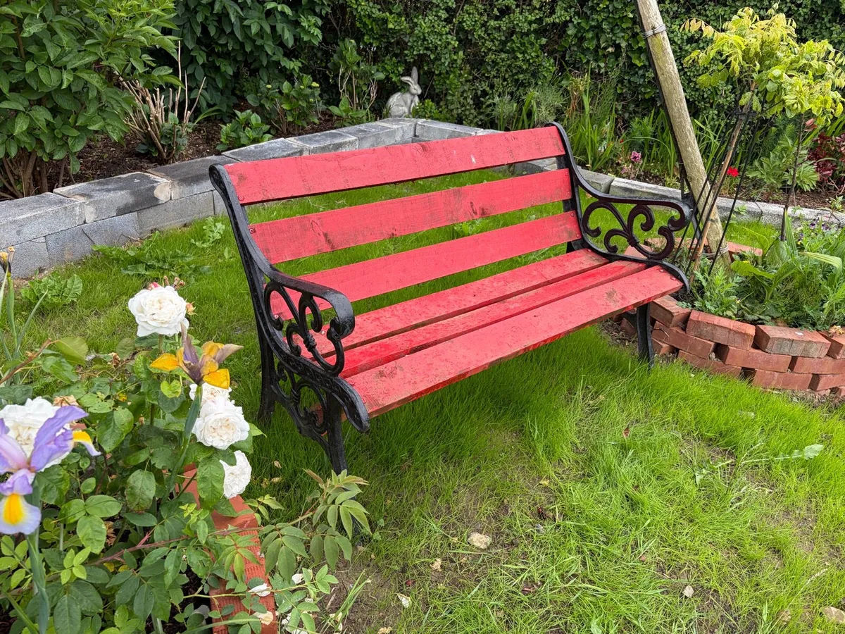 cast iron garden bench - Image 3