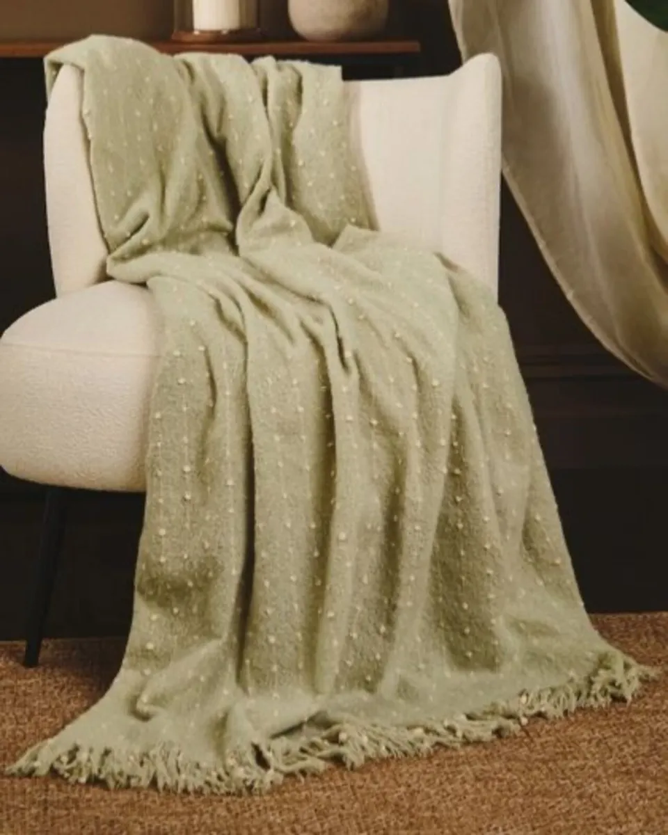NEW Woven Dot Throw - Image 1