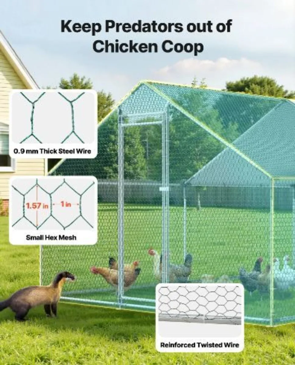 Large Metal Chicken Coop - Image 2