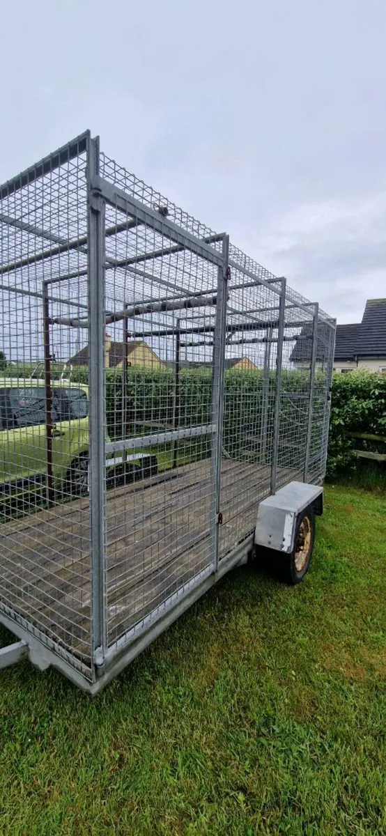 Galvanised mesh box trailer - Image 2