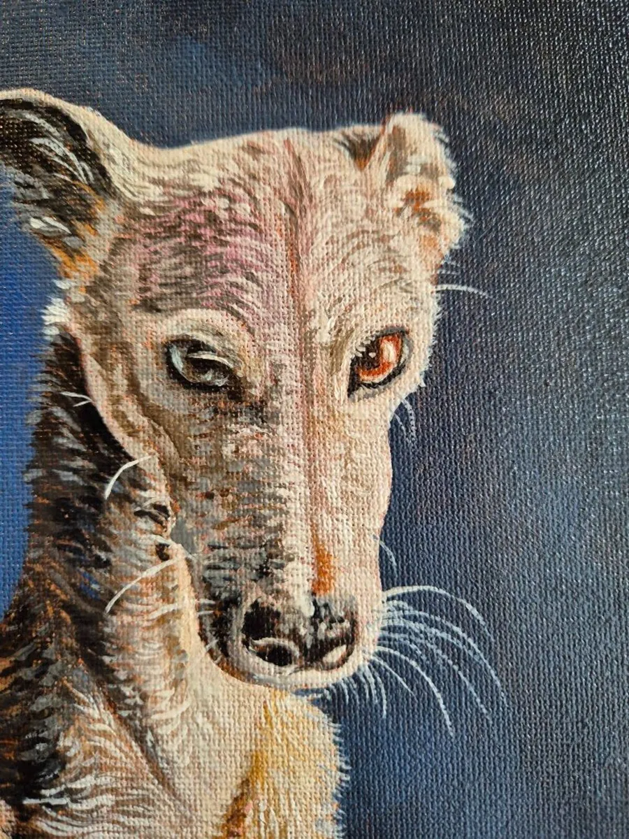 Spanish Greyhound / Galgo Espaniol / oil painting - Image 2