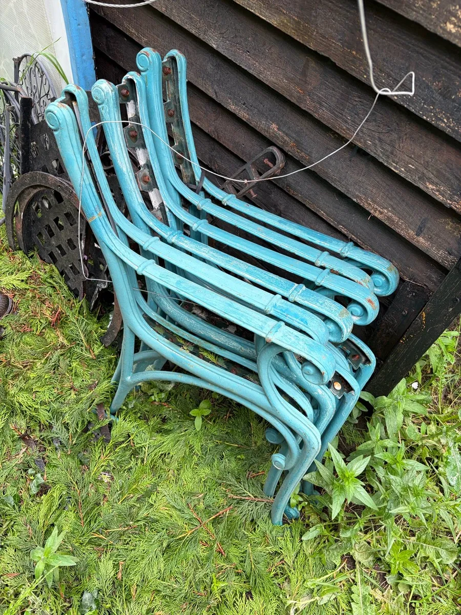 cast iron garden bench ends
