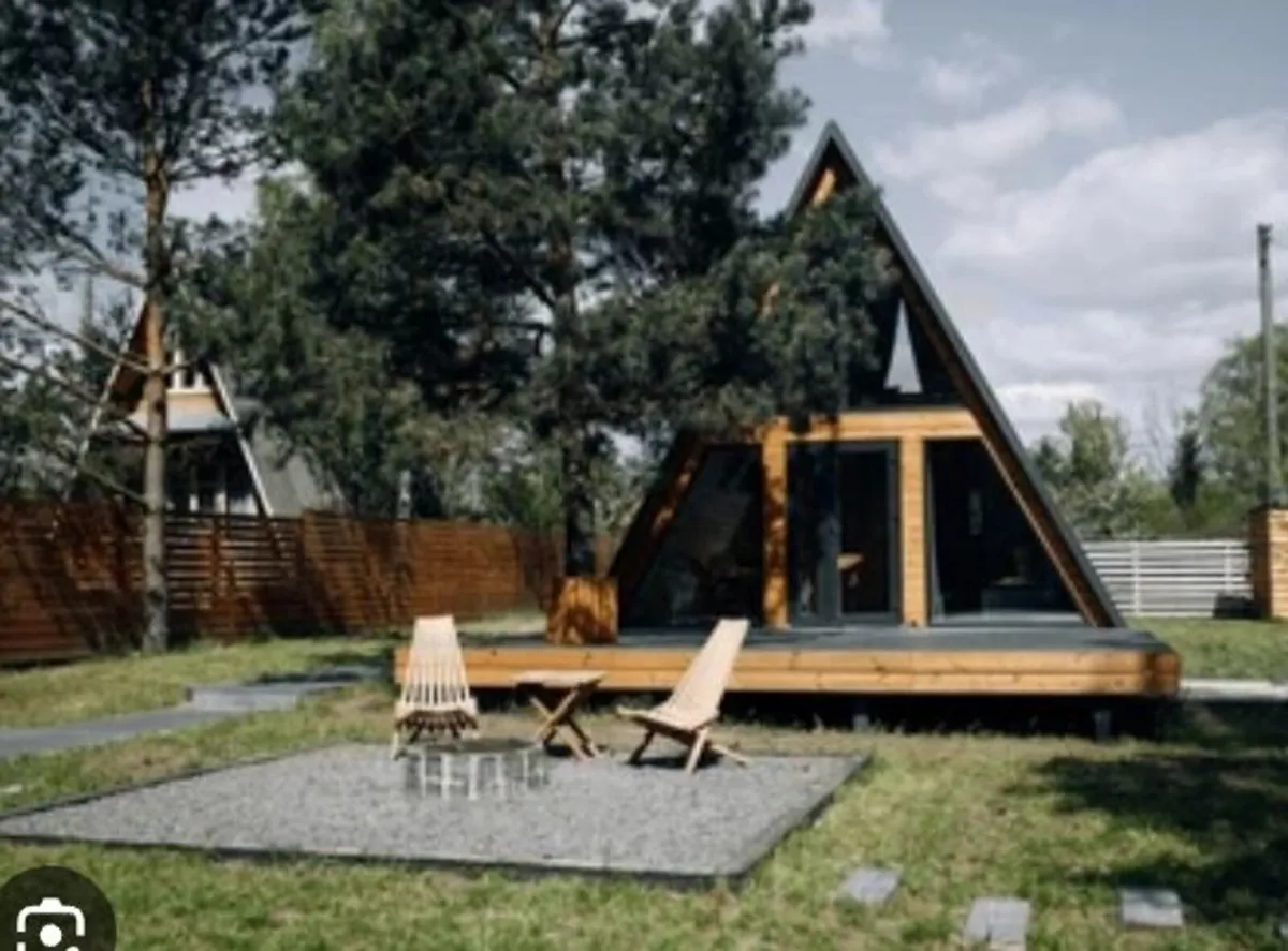Used Prefabricated Prefab Home 2 Storey Log Cabin. - Image 3