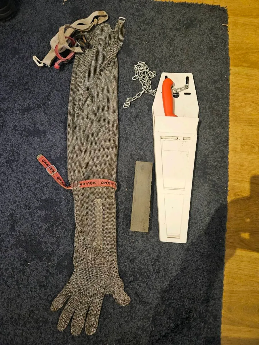 Steel apron and glove - Image 1