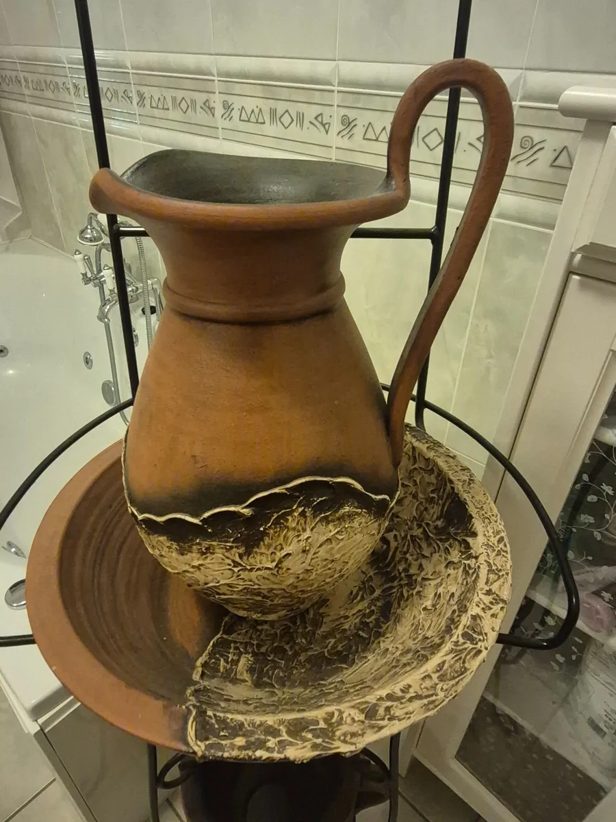 Vintage bathroom washstand - Image 2