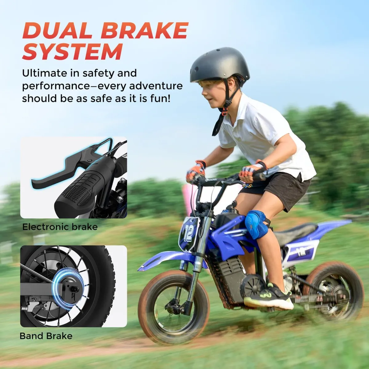 iSinwheel A12 Electric Dirt Bike for Kids Off Road - Image 3