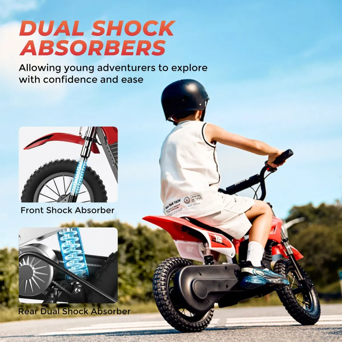 iSinwheel A12 Electric Dirt Bike for Kids Off Road - Image 4