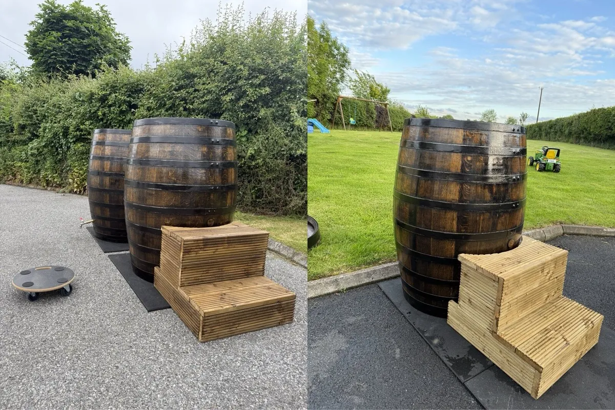 Ice Bath / Cold Plunge Whiskey Barrel - Image 2
