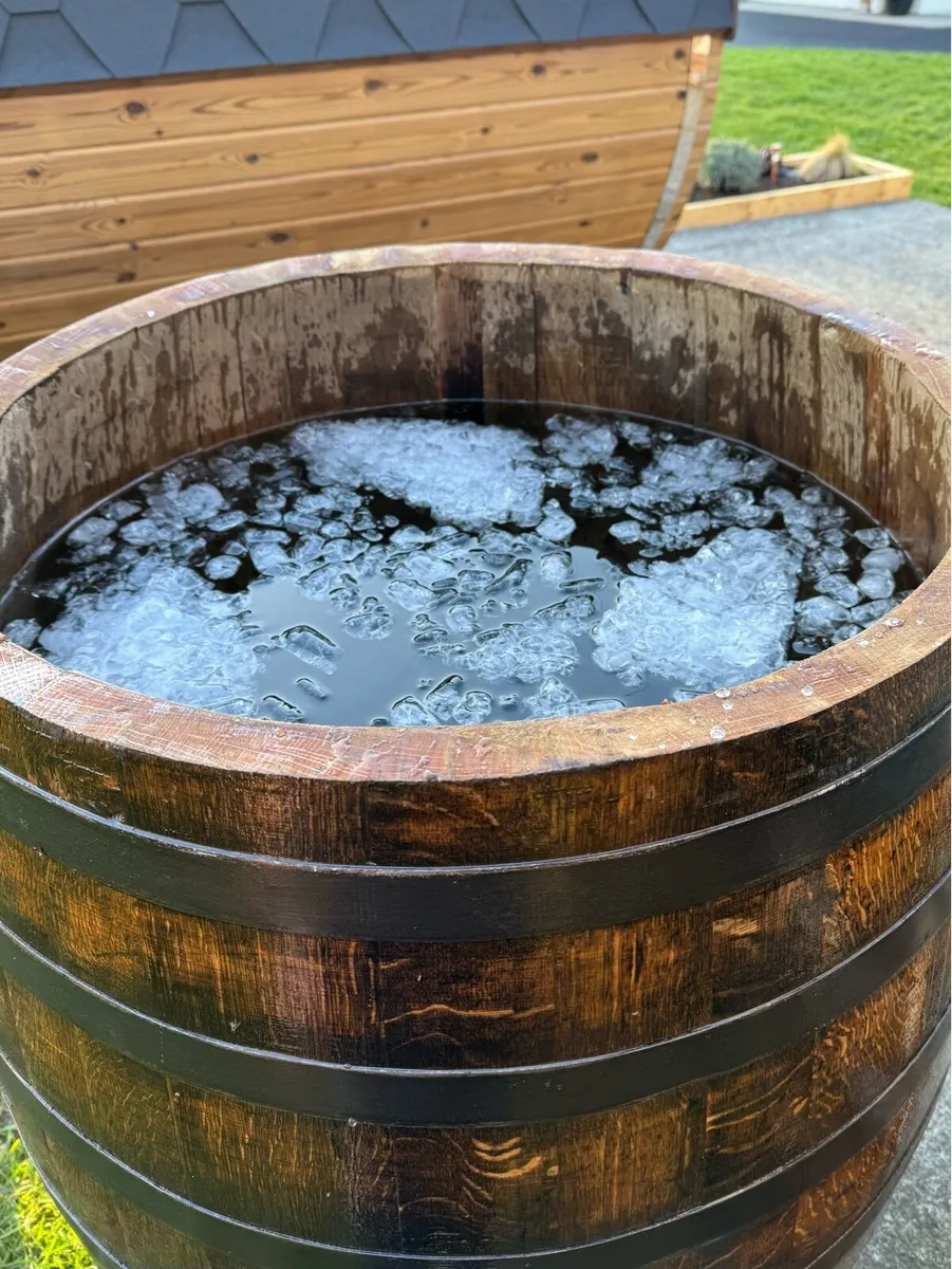 Ice Bath / Cold Plunge Whiskey Barrel - Image 3