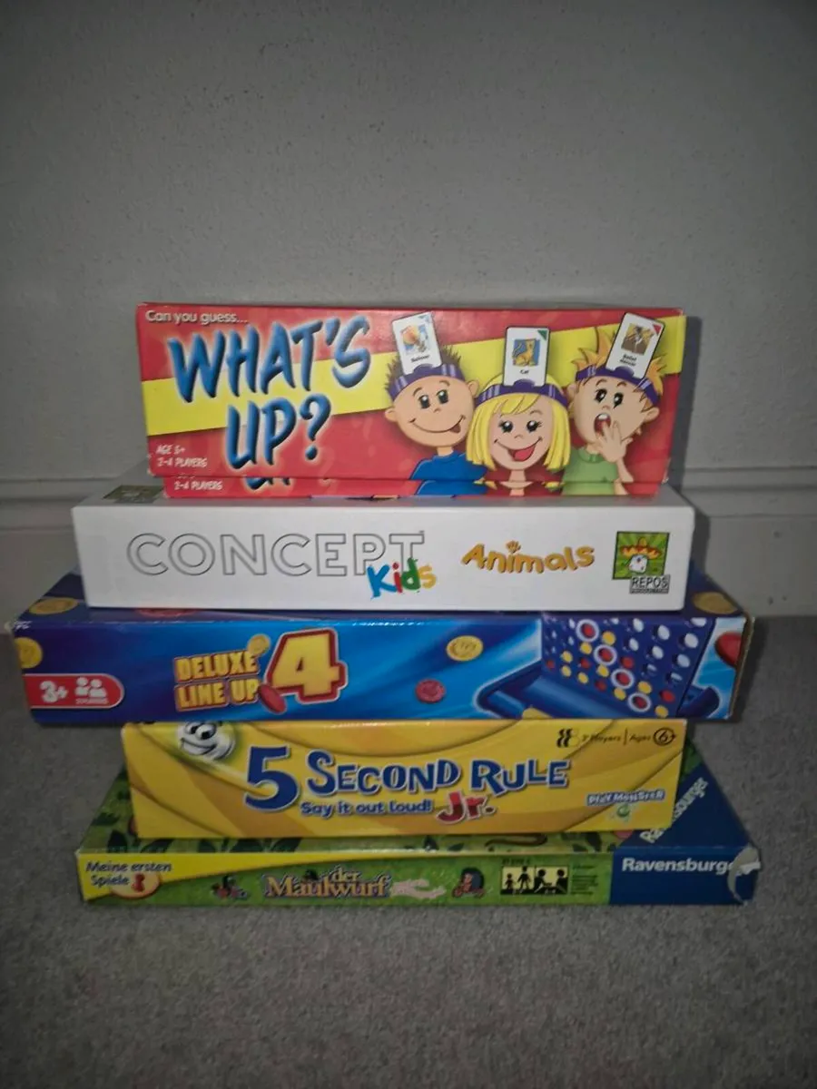 5 Board Ganes for 5-10 year olds