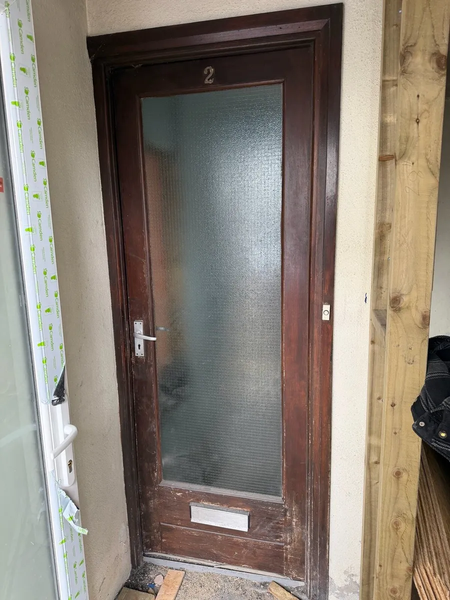 Timber door and glass door - Image 1
