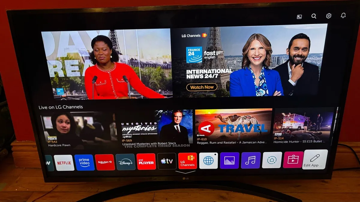 43” LG 4K Smart TV with voice control - Image 1